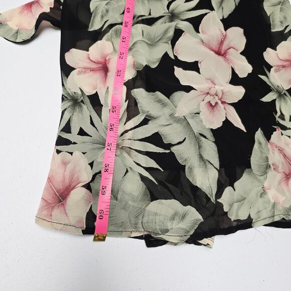 Lulus Maxi Dress Small Womens Love Interest Black Floral Flowy V-Neck Lined NWOT - Picture 16 of 16